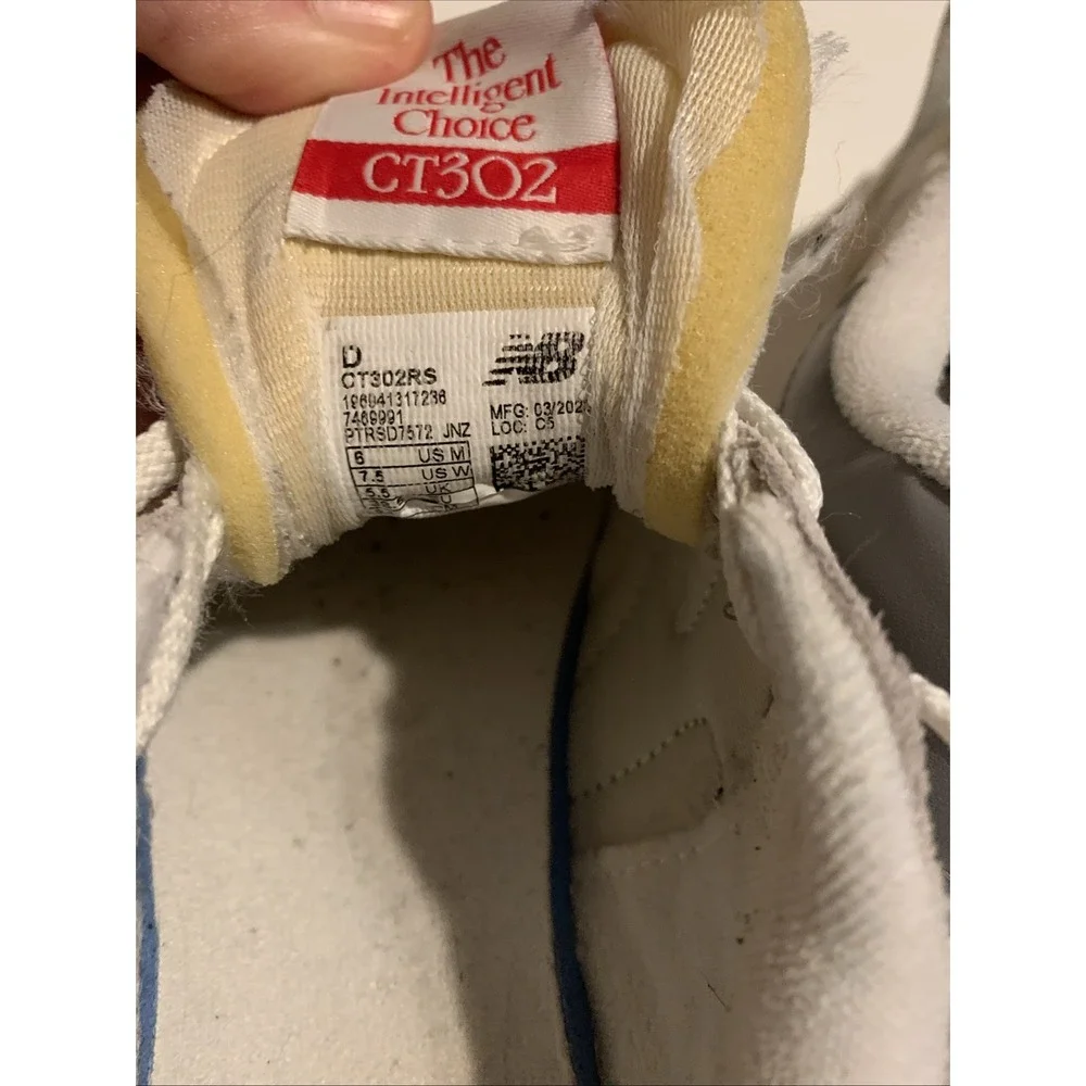 New Balance CT302 RS White Grey Suede Mesh Sneakers Shoes Men's 8 Women's 9.5
